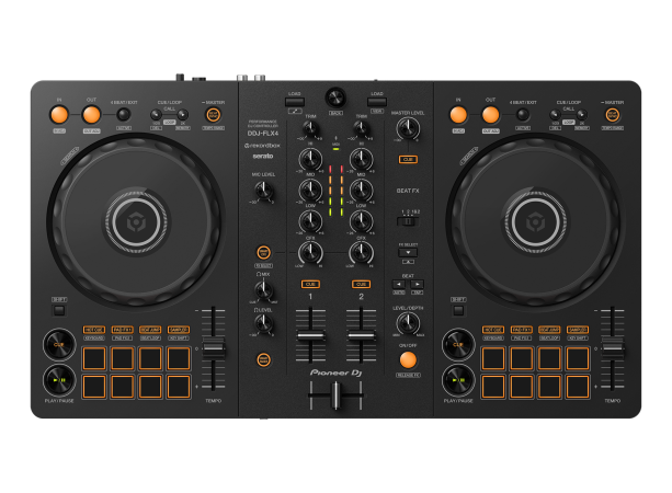 Pioneer DJ DDJ-FLX4 | 2-Deck DJ Controller | USB-C, Smart Fader & Rekordbox/Serato Support