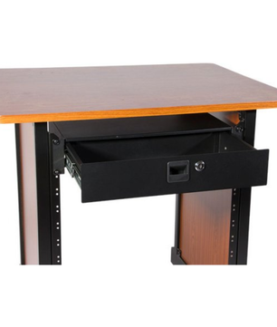 On-Stage RDLS2000 | 2U Locking Rack Drawer | Shallow Steel Storage for Rack Gear