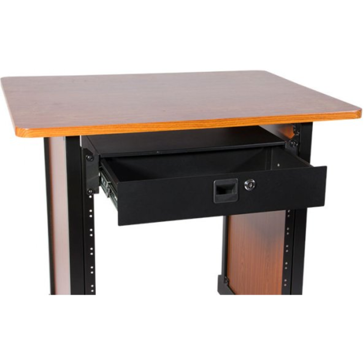 On-Stage RDLS2000 | 2U Locking Rack Drawer | Shallow Steel Storage for Rack Gear