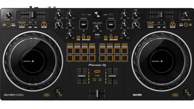 Pioneer DJ DDJ-REV1 | Battle-Style 2-Channel | Serato DJ Lite Controller with Large Jog Wheels