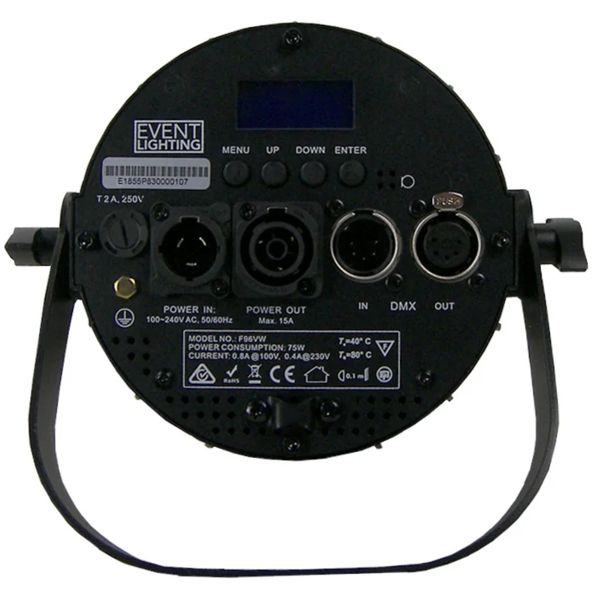Event Lighting F96VW | Variable White LED Fresnel | Manual Zoom 20°–50° with CRI 95+