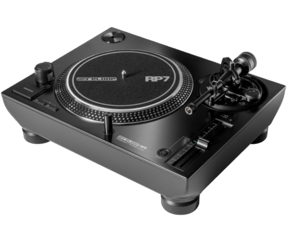 Reloop RP-7 | 7in Direct Drive DJ Turntable | High-Torque Motor & 3-Speed Support