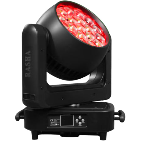 Rasha K2 | 19x25W RGBW - 10000 Lumens | Zoom Wash with Pixel Rings