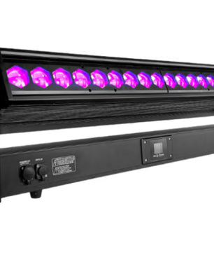 Rasha Skyline | IP65 Moving Head Batten | 18x40W RGBW with Pixel Effects & Zoom