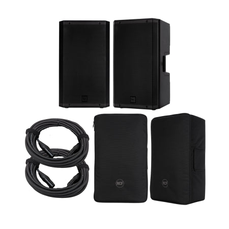 RCF Dual ART 915A Package |  Pair with Covers and Cables