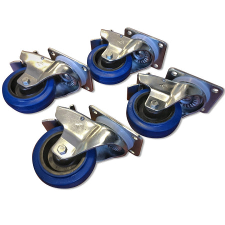 RCF AC-4 Caster Set Lock | 4in Locking Casters (Set of 4) | For RCF Subwoofers