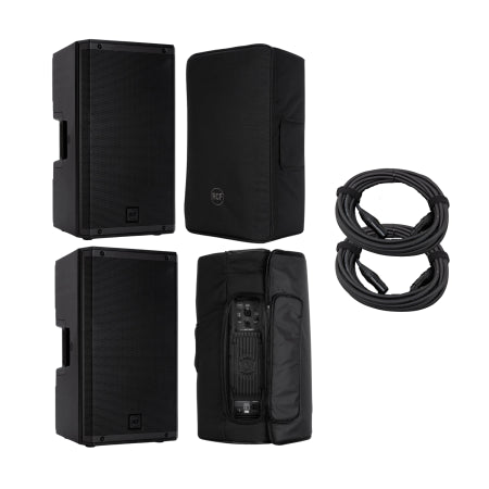 RCF ART 912A Package | Pair w/ Covers and XLR Cables