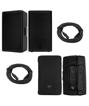 RCF ART 932A Pair w/ Covers and XLR Cables