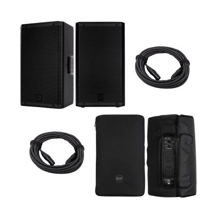 RCF ART 932A Pair w/ Covers and XLR Cables