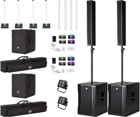 RCF EVOX 12 Package w/ Mobile Lighting