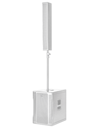 RCF Evox 12W (White) | 15″ Woofer – 130 dB | Portable Column PA System