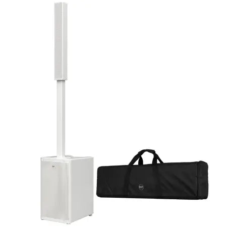 RCF EVOX JMIX9W | 12in - 130dB | White 3-Way Column PA System with Digital Mixer, Bluetooth & DSP