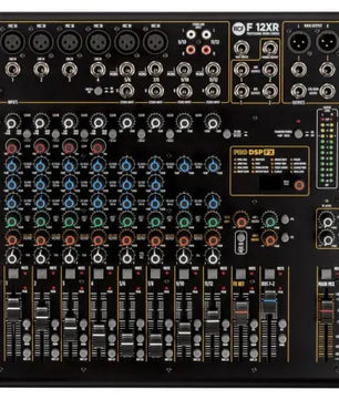 RCF F12 XR | 6 Mic, 4 Stereo – FX, USB | 12-Channel Mixer with Audio Interface