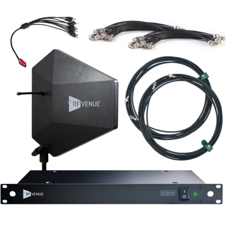 RF Venue DFIN-IPXD9 | 9-Channel Wireless Mic Bundle | IPX Diversity Fin with DISTRO9