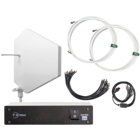 RF Venue DFIN-IPXWD5 | 5-Channel Wireless Mic Bundle | White IPX Diversity Fin with DISTRO5