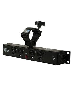 ProX XPWEDX4MAYA | 4 Outlet 20A Power Distribution Box | True1 IN/OUT Pass-Through Design