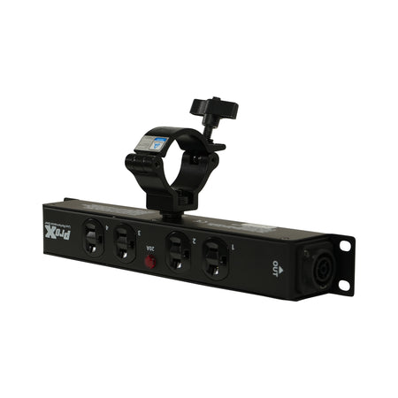 ProX XPWEDX4MAYA | 4 Outlet 20A Power Distribution Box | True1 IN/OUT Pass-Through Design