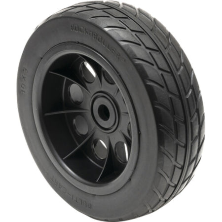 Rock N Roller RWHLO10X3BK | 2pc 10 x 3in R-Trac Rear Wheels | Foam-Filled No-Flat Tires