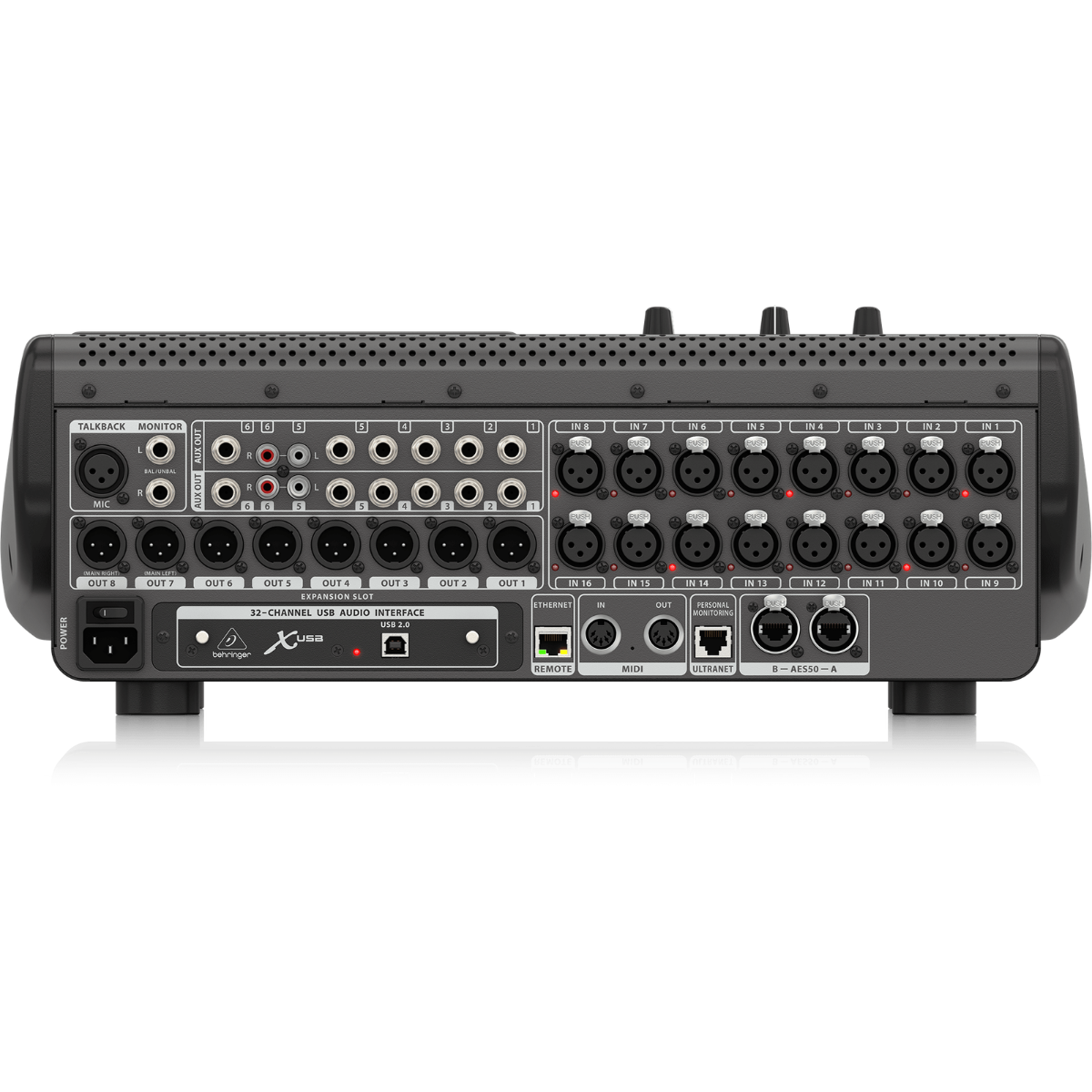Behringer X32 PRODUCER | 40 Input Digital Mixer | Rackmount with 16 Midas Preamps & USB Interface