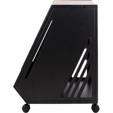 Wavebone Fin 13U Rackmount Case Wood | 13U Angled Rack | Studio Equipment Case
