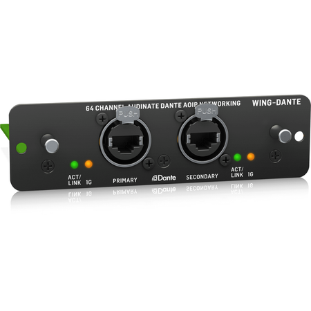Behringer WING-DANTE | 64x64 Dante Interface | Dual EtherCON Redundant Networking