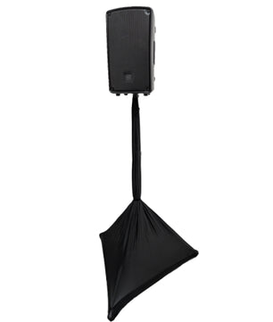 Scrim King SPK02-B | 2-Sided Black Speaker Stand Scrim (Fits 4ft–7ft)