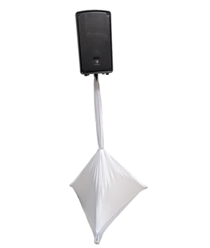 Scrim King SPK02-W | 2-Sided White Speaker Stand Scrim (Fits 4ft-7ft)