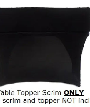 Scrim King TTP401-RS-B | Replacement Scrim for Table Top Facade (Black)
