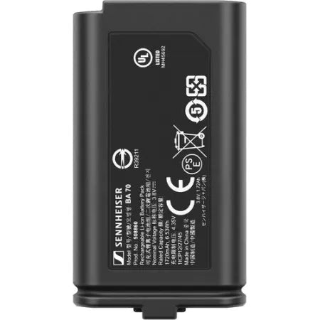 Sennheiser BA 70 | Rechargeable Battery for EW-D Transmitters | 12-Hour Lithium-Ion Power