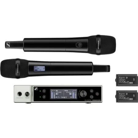 Sennheiser EW-DX 835-S Set (Q1-9) | Dual Handheld Wireless System - 134dB Dynamic Range | Rackmount Receiver with Bluetooth & OLED Display