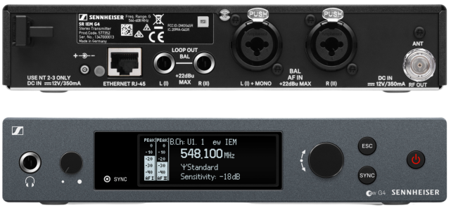 Sennheiser SR IEM G4-A | Wireless In-Ear Monitor Transmitter, A Band (516-558 MHz)