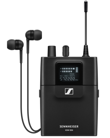 Sennheiser XSW IEM EK | Wireless Receiver + IE 4 Earbuds (Band A: 476-500MHz)