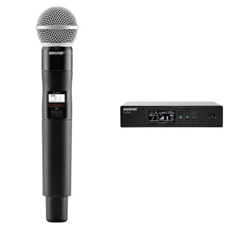 Shure QLXD24/SM58 | Digital Wireless Mic with SM58 Capsule | 2560 Frequencies & AES Encryption
