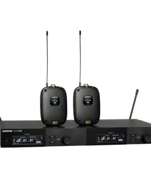 Shure SLXD14D-G58 | Dual-Channel Digital Wireless Bodypack System with No Mics (G58: 470 to 514 MHz)