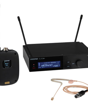 Shure SLXD14+/153T-G57 | Wireless Earset System with MX153T Mic | 24-bit Audio + Lightweight Headworn Design