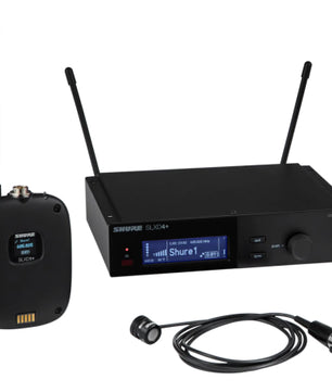 Shure SLXD14+/85M-G57 | Lavalier Wireless System with WL185m Mic | 24-bit Audio + Remote Transmitter Control