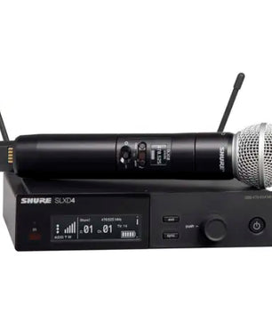 Shure SLXD24/SM58 H55 | 514-558 MHz, 24-bit Digital Wireless System | SM58 Handheld Mic with 330' Range