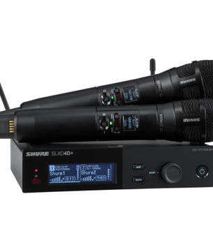 Shure SLXD24D+/N8C-G57 | Dual Nexadyne 8/C Wireless Mics | Digital Audio with ShowLink Control