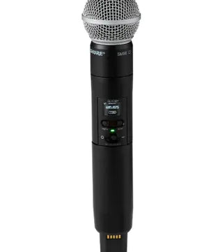 Shure SLXD2+ 58 (G57) | SM58 Capsule Wireless Transmitter | 24-Bit Digital Audio with AES-256