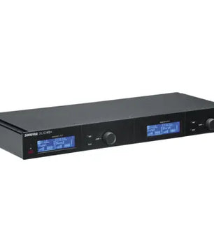 Shure SLXD4QDAN+ (G57 Band) | Quad Digital Wireless Receiver with Dante | 4-Channel UHF with Network