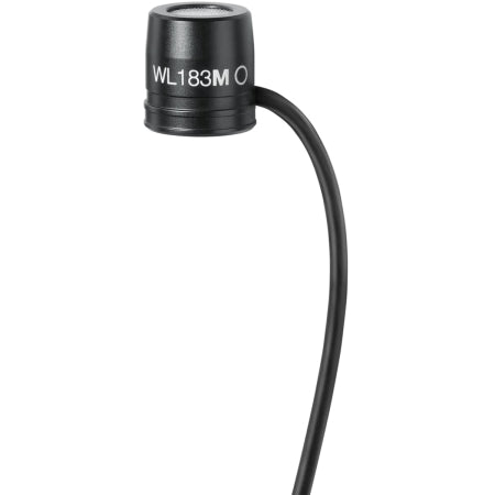 Shure WL183M | Omnidirectional Lavalier Mic | TA4F Connector - Black