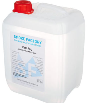 Smoke Factory SF-0201 Fast Fog (5 Liters) | Quick-Dissipating Water-Based Fog Fluid | Ideal for CO2 Jet Effects