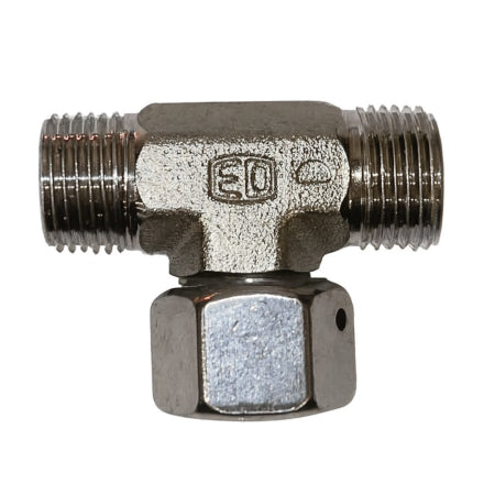 Smoke Factory SF-50304 | CO2 T-Fitting for Carpet Crawler | Threaded Metal Adapter