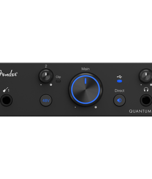 Fender Quantum LT 2 | 2x2 USB-C Interface | 75dB MAX-HD Preamp with Loopback