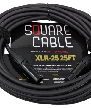 SquareCable XLR-25 | 25ft XLR to XLR Cable