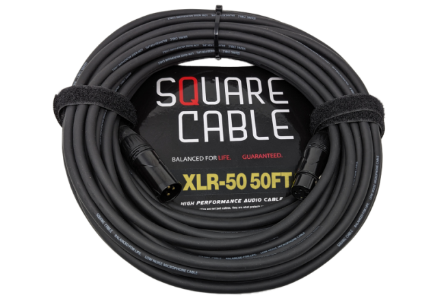 SquareCable XLR-50 | 50ft XLR to XLR Cable