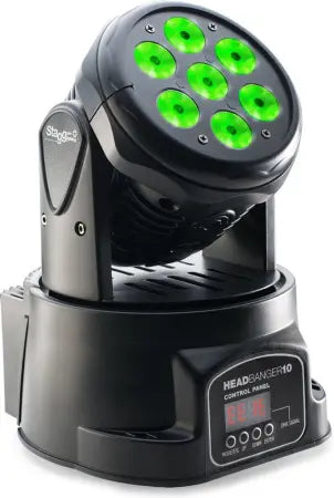 Stagg Head Banger SLI-MHW HB10-1 | 70W RGBW LED Moving Head Light with 25° Beam Angle
