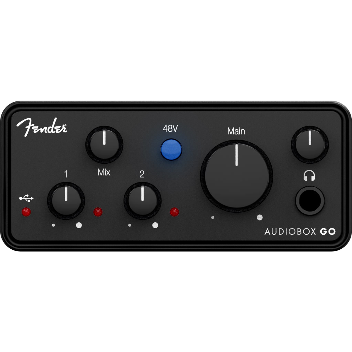 Fender AudioBox GO | 2x2 USB-C Audio Interface | Compact Mobile Recording