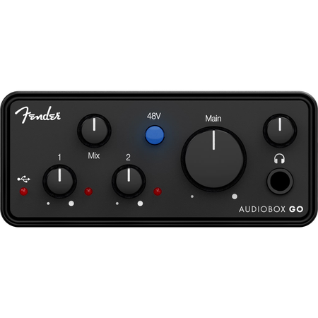 Fender AudioBox GO | 2x2 USB-C Audio Interface | Compact Mobile Recording