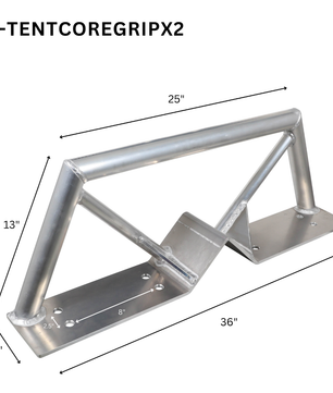ProX XT-TENTCOREGRIPX2 | Pair of 8in Tent Pole Mounts | 150 lb Lighting Support Kit